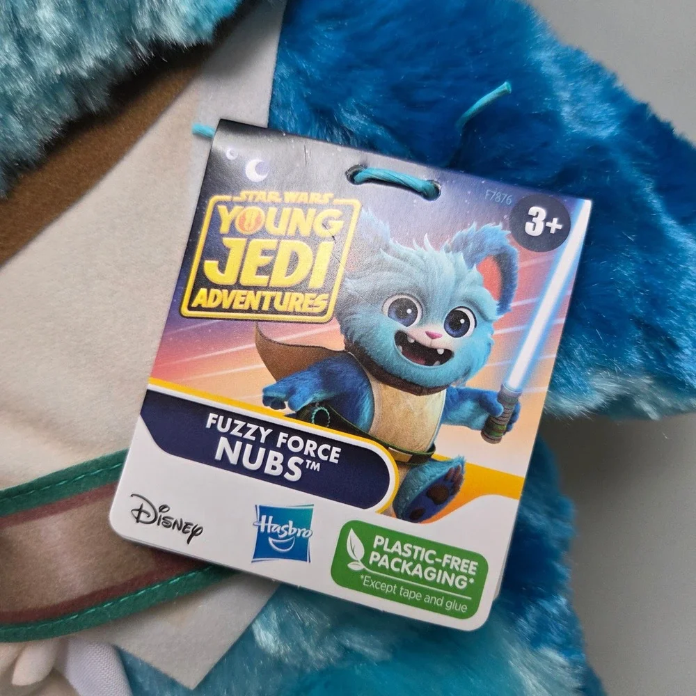 Star Wars Young Jedi Adventures‎ Fuzzy Force Nubs Plush Blue Lightsaber Hasbro